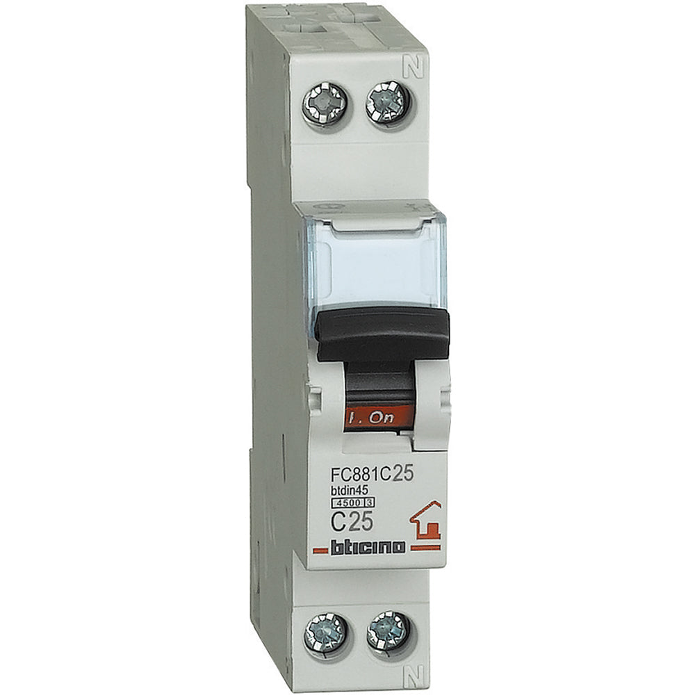 BTicino BTDIN45 - MAGNETOT C25 1P+N 1M 4500A