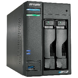 ASUSTOR LOCKERSTOR 2 (AS6702T) - 2 BAY TOWER NAS, QUAD-CORE 2.0GHZ CPU, DUAL 2.5GBE PORTS, 4GB RAM DDR4, 4X M.2 SSD SLOTS (DISKLESS)