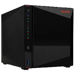 ASUSTOR NIMBUSTOR 4 (AS5404T) - 4 BAY TOWER NAS, QUAD-CORE 2.0GHZ CPU, DUAL 2.5GBE PORTS, 4GB DDR4, 4X M.2 SSD SLOTS (DISKLESS)