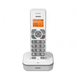 BRONDI BRAVO STAR (BIANCO) - TELEFONO CORDLESS SINGOLO - TASTI GRANDI - VIVAVOCE