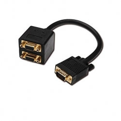 CAVO SPLITTER VGA 1M-2F 20CM LINK ADAT06