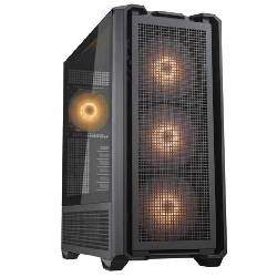 COUGAR MX600 RGB (BLACK) - PC CASE TOWER - VENTOLA RGB 3*140+120mm