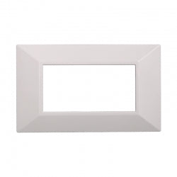 ETTROIT PLACCA PIRAMIDE 4 MODULI - SERIE MOON - BIANCO (AN90401) Compatibile ABB Axolute