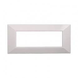 ETTROIT PLACCA PIRAMIDE 6 MODULI - SERIE MOON - BIANCO (AN90601) Compatibile ABB Axolute