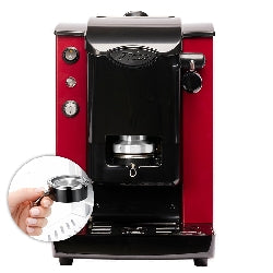 FABER SLOT PLAST LITE2.1 BORGOGNA NERO (SPBORNLT2.1) - MACCHINA CAFFE A CIALDE - 95 GRADI - PORTACIALDE ESTRAIBILE