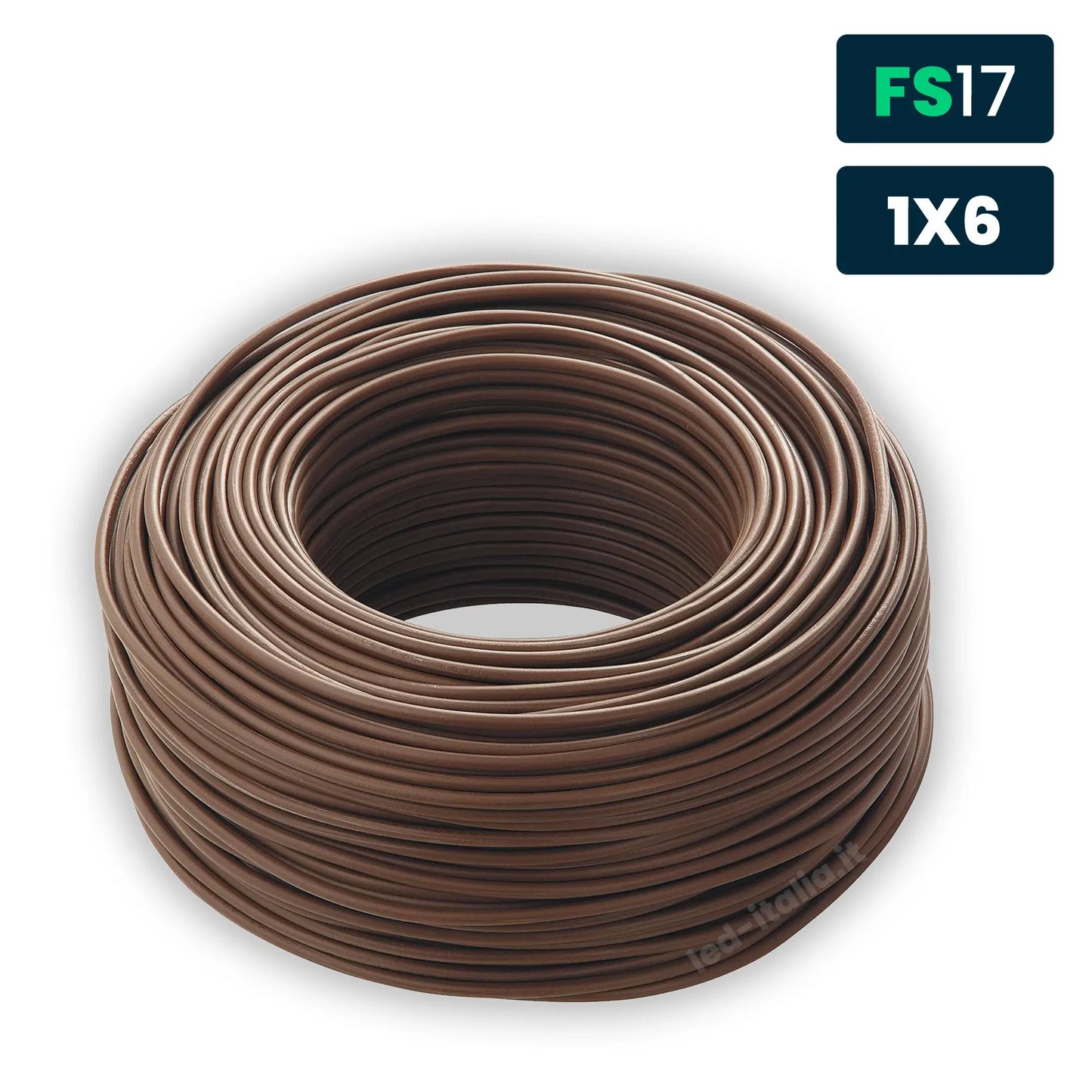 Cavo Unipolare FS17 450/750V 6mm² Marrone