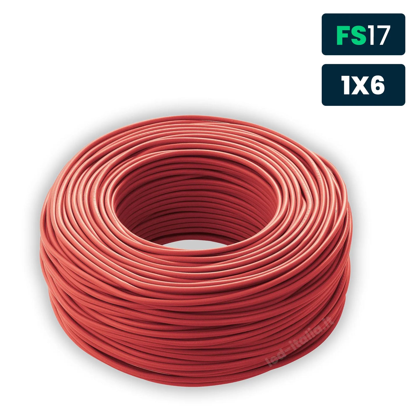 Cavo Unipolare FS17 450/750V 6mm² Rosso