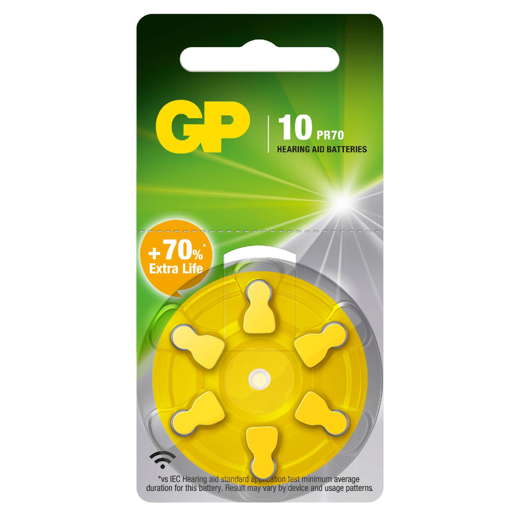 Batteria Acustica 1,45V ZA10 / AR70 (Blister 6 Pezzi)