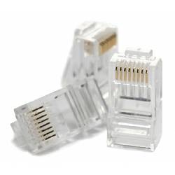 HIKVISION DS-1M6UA-15U - PLUG RJ45 CAT.6 GOLD PLATED (CONFEZIONE 100PZ)