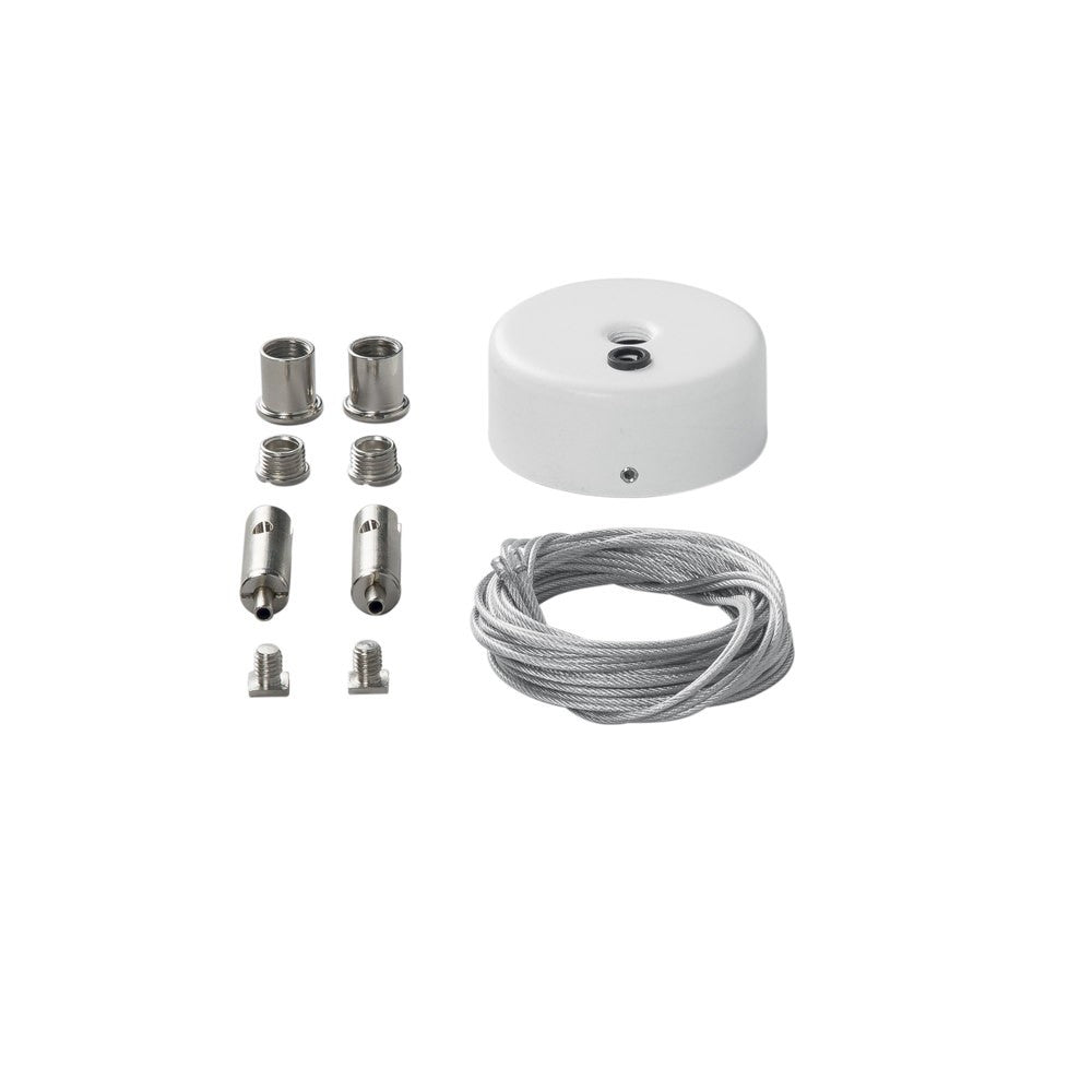 KIT BIANCO 2 CAVI DA 300CM PER BINARI DAVINCI CON ACCESSORI INCLUSI