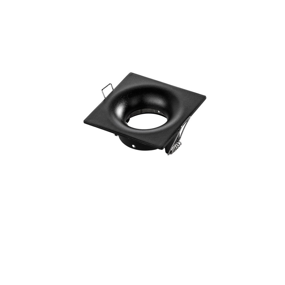 INCASSO REIKON QUADRATO NERO IN ALLUMINIO IP65 D85MM