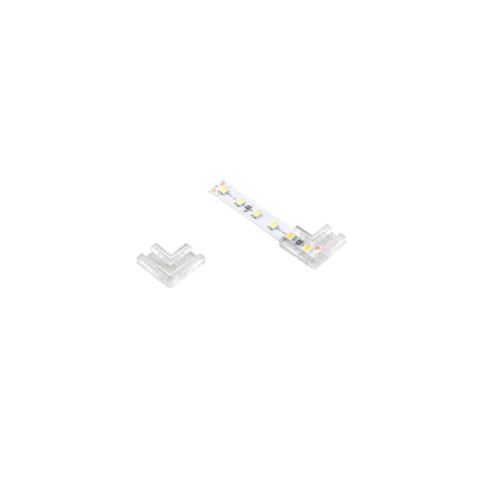 KIT 2PZ CONNETTORE ANGOLARE PER STRIP 24V 1X1CM