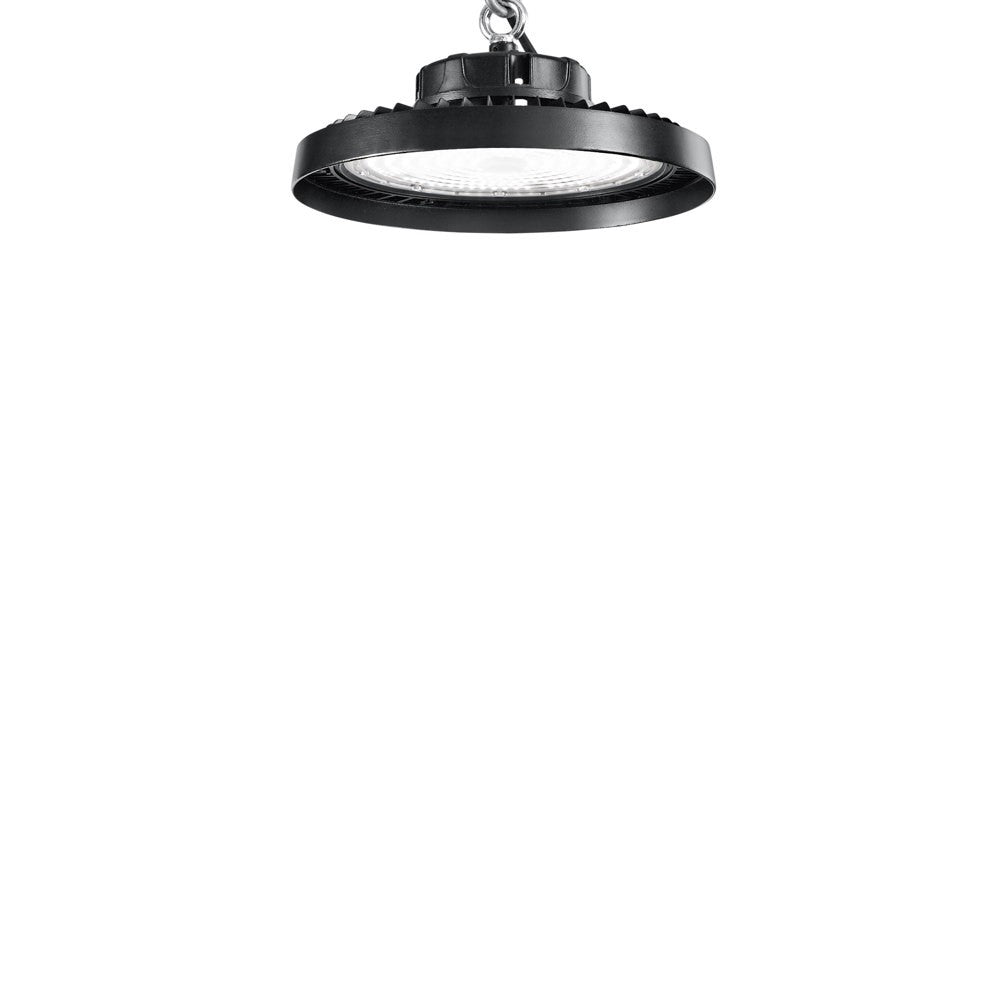 PLAFONIERA LED AVROCAR NERA IN ALLUMINIO 200W 30000LM 4000K D305MM