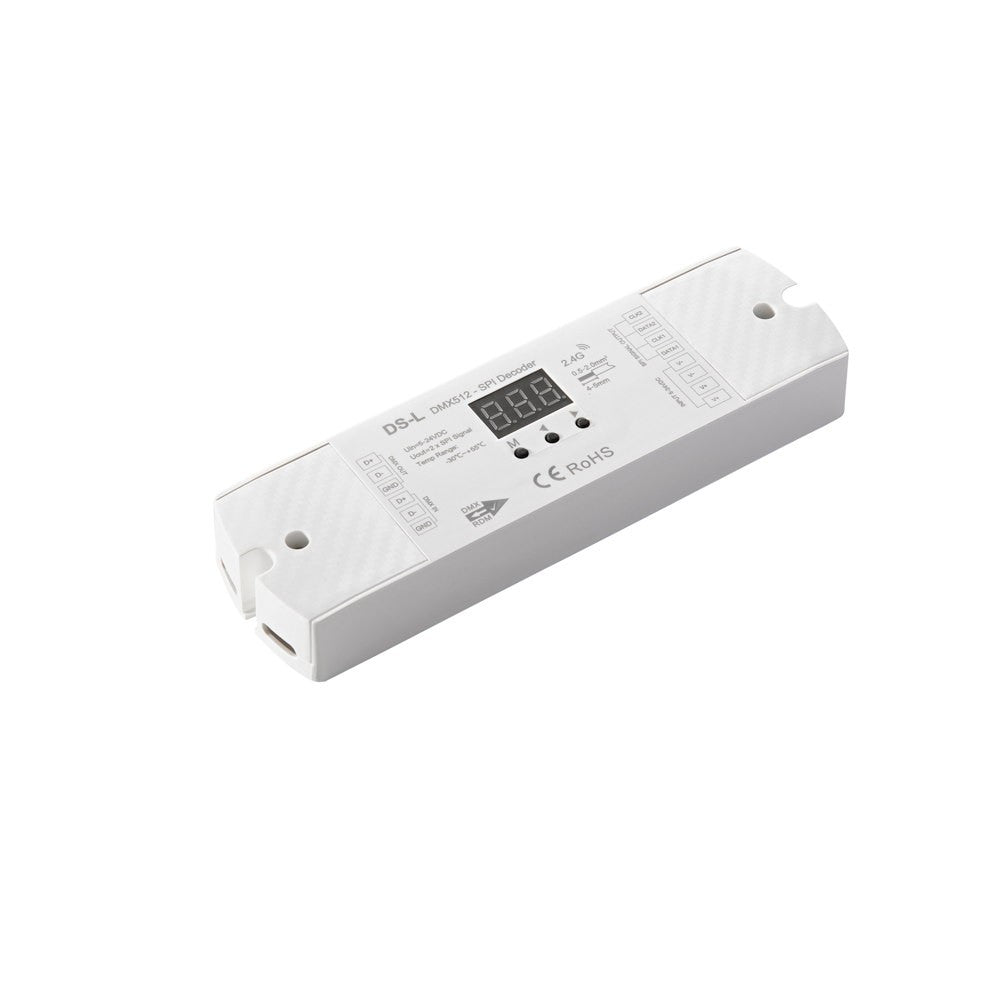 DECODER DIGITALE 5-24VDC DMX512 + RF 2.4G