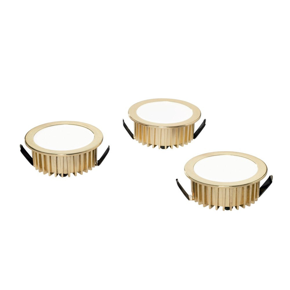 INCASSO LED FUSION ORO 3X5W 1200LM 4000K 7X3,2CM