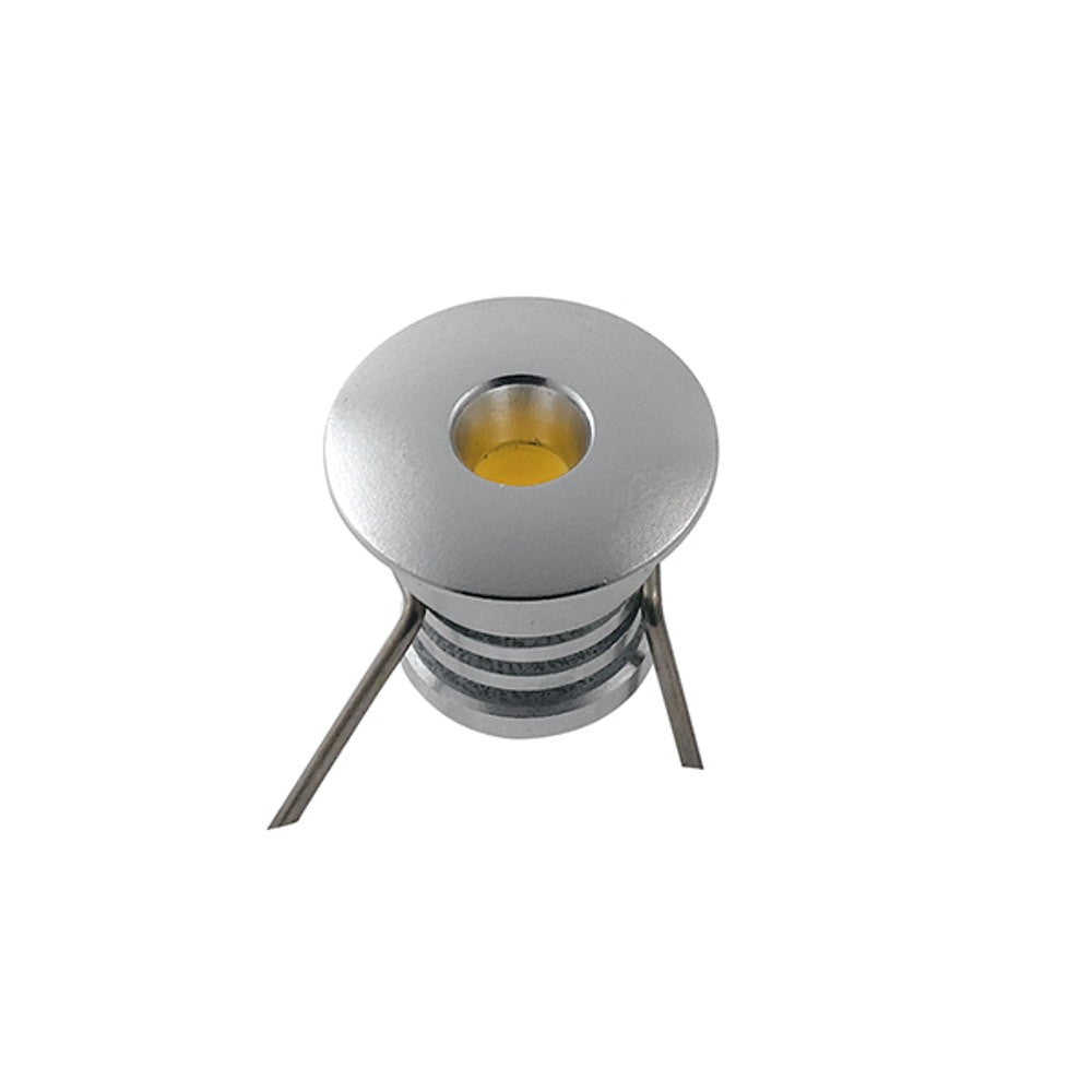 INCASSO LED STARLIGHT DC12V BIANCO E SILVER 0,2W BLU E ACCESSORI INCLUSI 1,8X1,4CM