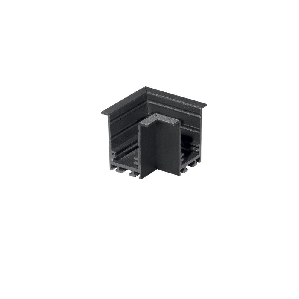 CONNETTORE ANGOLARE NERO PER BINARIO A INCASSO DAVINCI 5,1X4,2X3,9CM