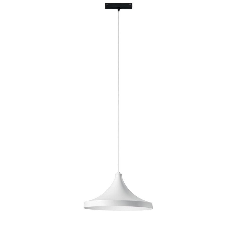 SOSPENSIONE DAVINCI CYMBAL BIANCO LED 48V 18W 1855LM 3000K 19X16,1X38CM