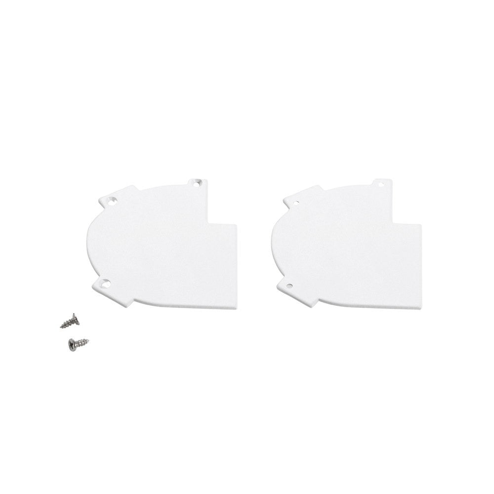 KIT 2 TAPPI PER PROFILO GASH BIANCO