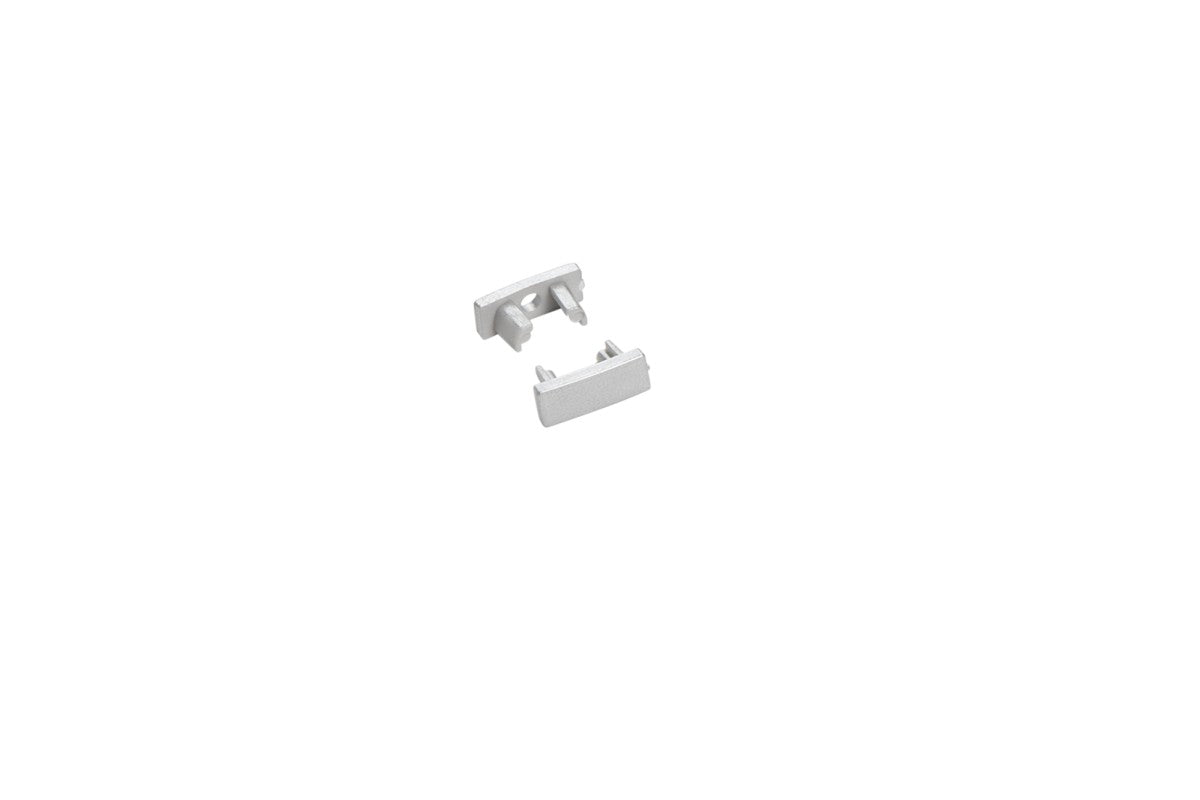 KIT 2 TAPPI PER PROFILO MILANO SILVER