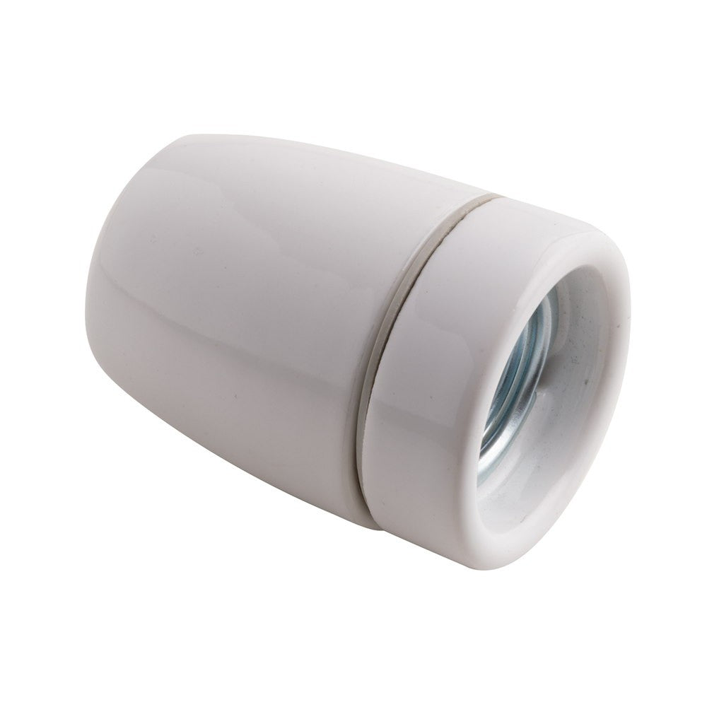 PORTALAMPADE CLAY E27 BIANCO E27 AC230V 50Hz 4,5X6CM