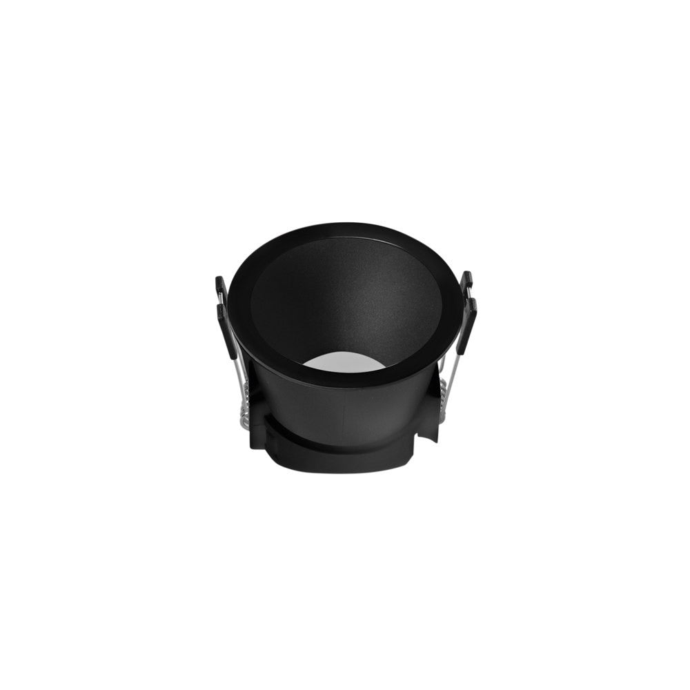 INCASSO GHIERA METALLO NERO GU10 D.73MM FORO 68MM