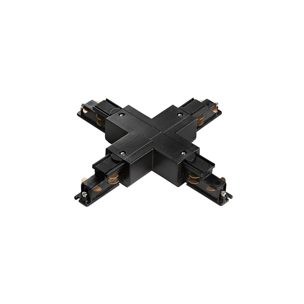CONNESSIONE A X PER BINARIO TRIFASE RAIL NERO DALI 20X20CM