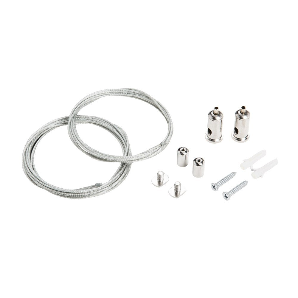 KIT CAVI SOSPENSIONE 250CM PROFILO TUBE SILVER