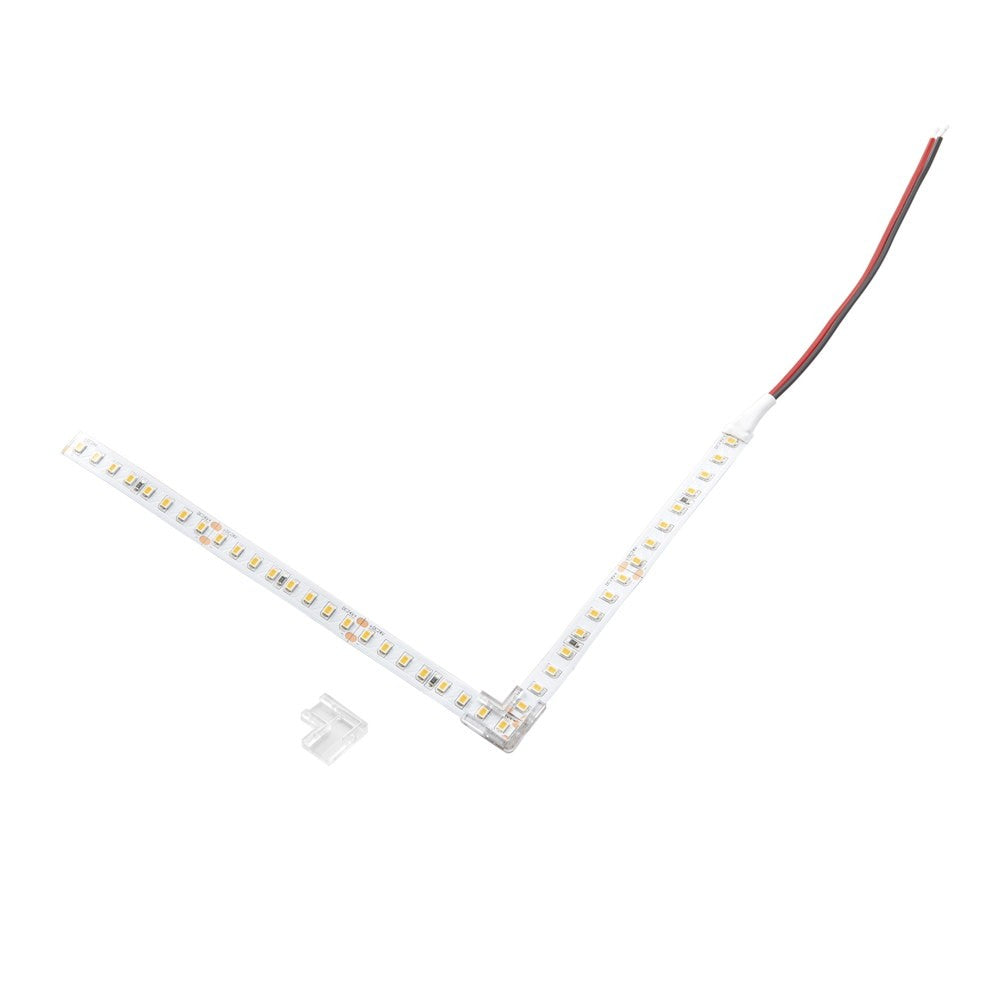KIT 2PZ CONNETTORE ANGOLARE PER STRIP 24V