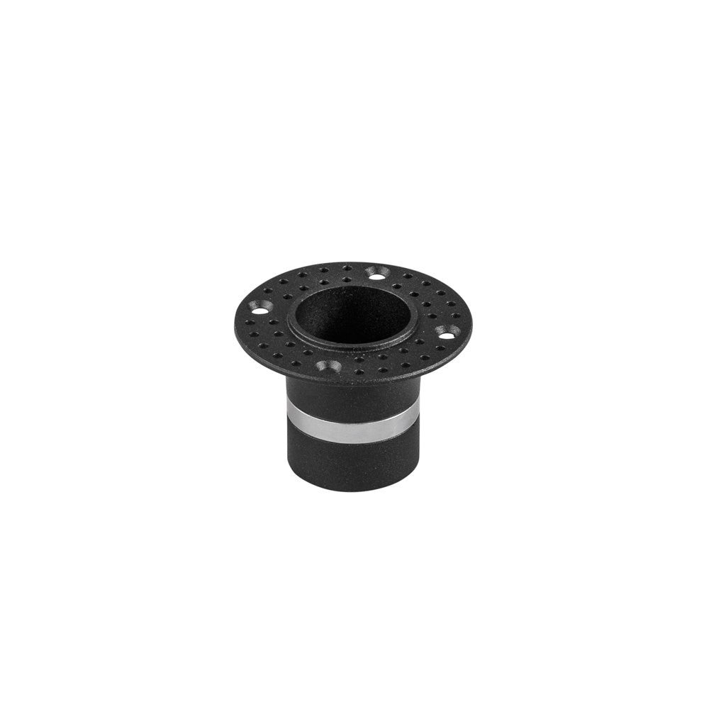 ALLOGGIO NERO IN METALLO PER SISTEMA SHIFT AD INCASSO A FILO Ø65xH46MM