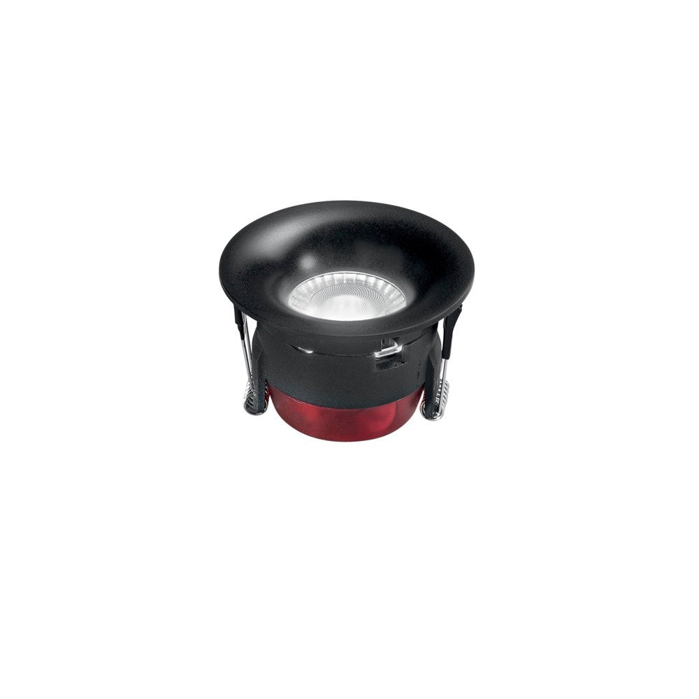 INCASSO LED HYDE NERO 8W 750LM CCT IP44 8,5X5,8CM