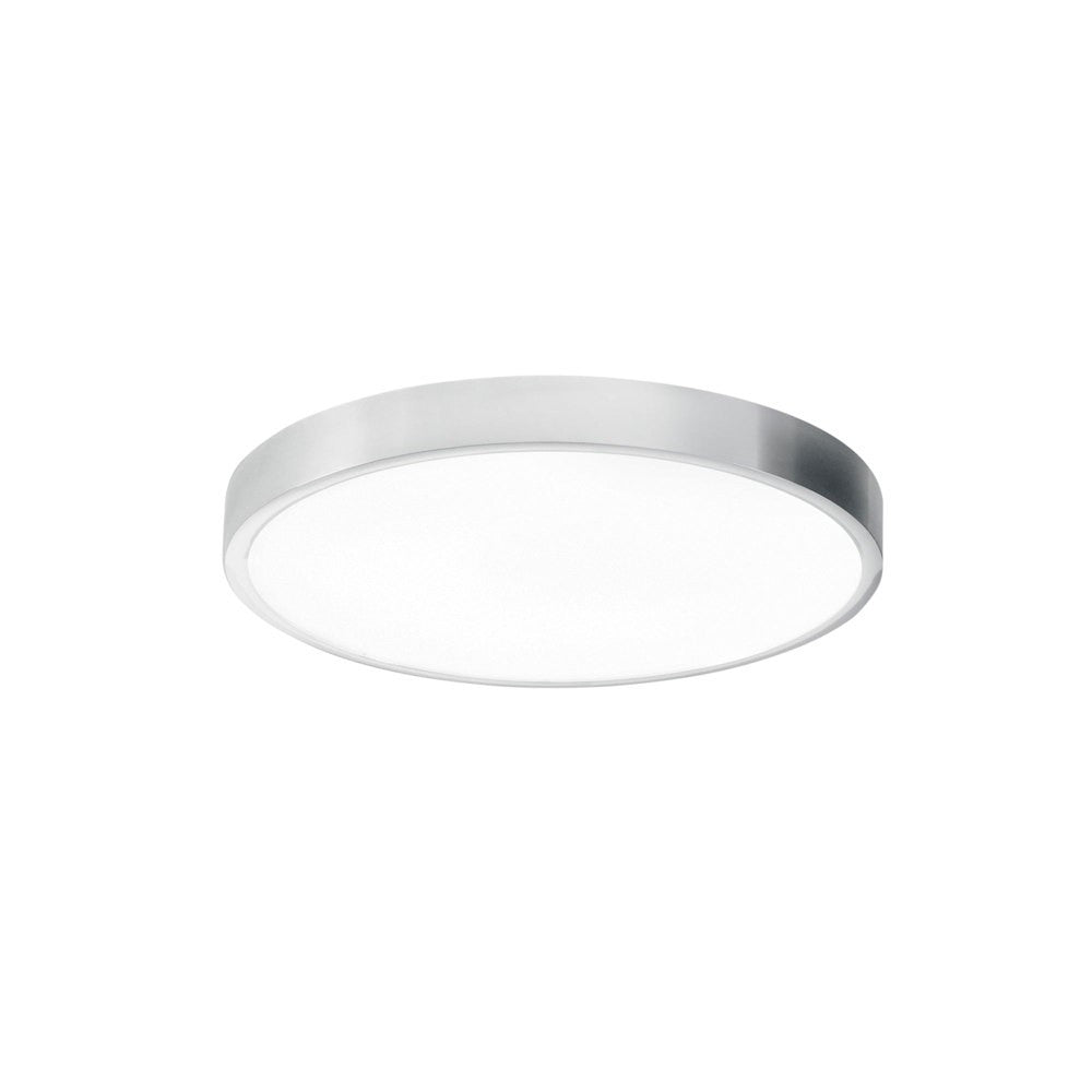 PLAFONIERA LED DOMO CROMO TONDA 24W 2700LM CCT IP44 24X2,4CM