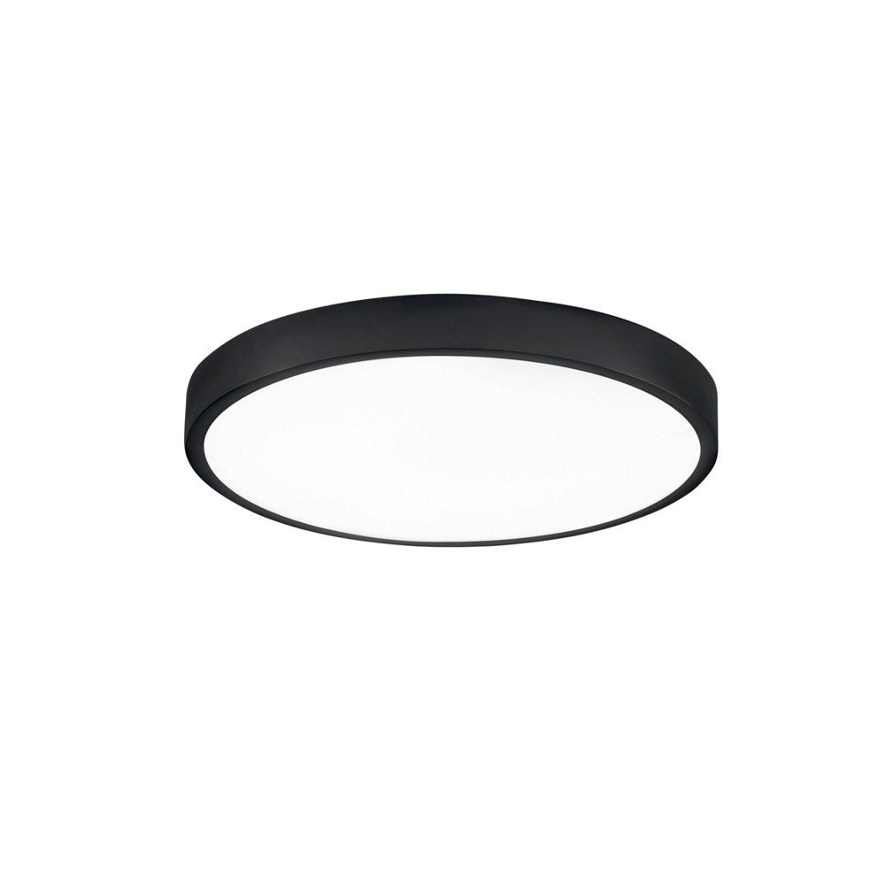PLAFONIERA LED DOMO NERA TONDA 24W 2700LM CCT IP44 24X2,4CM