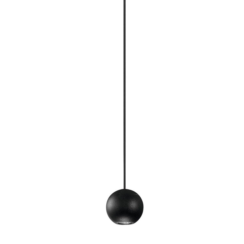 SOSPENSIONE SHIFT BALL NERA IN METALLO 48V 5W 3000K Ø50X47MM