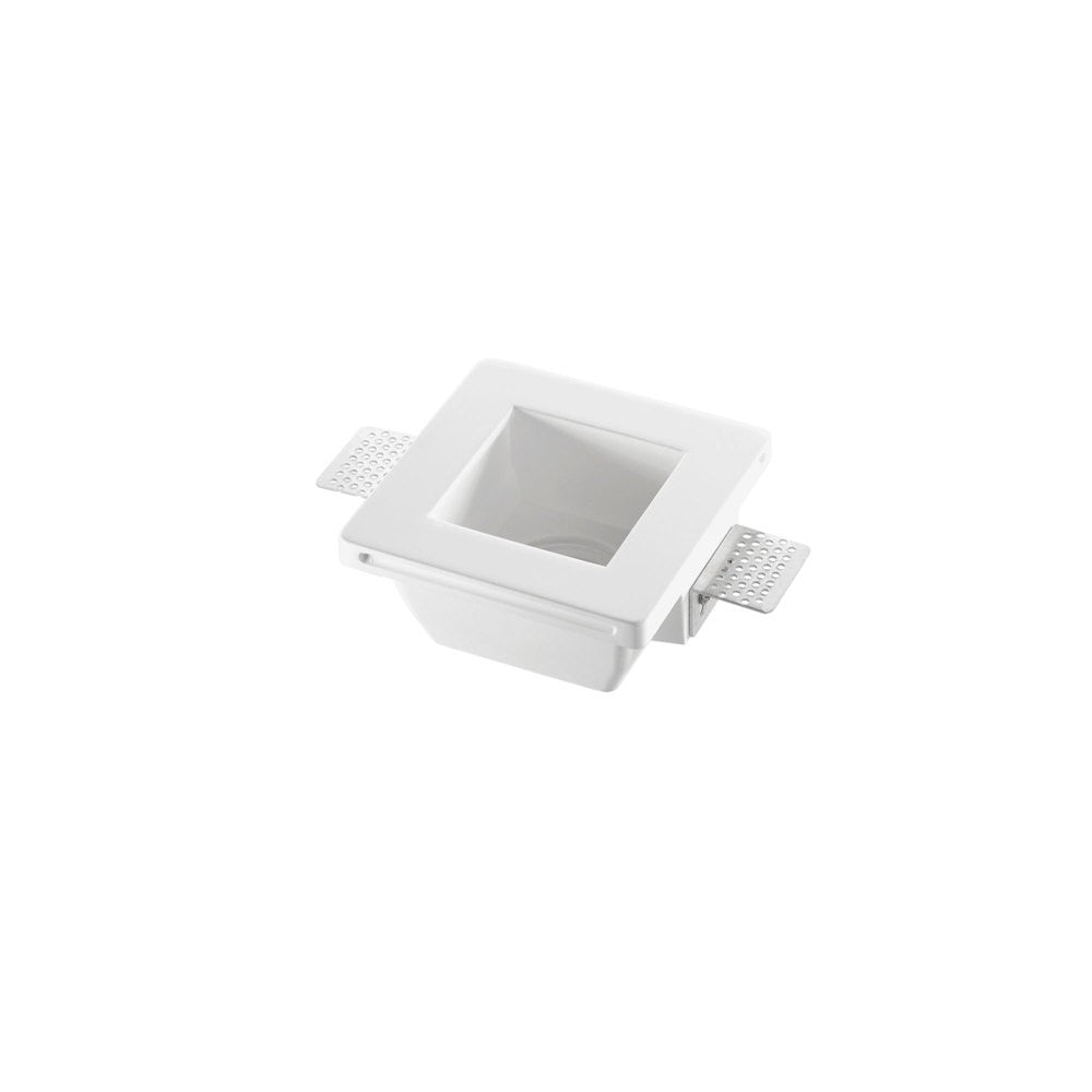 INCASSO SNOW BIANCO QUADRATO 1XGU10 12X12X6CM