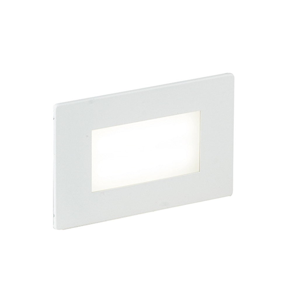 SEGNAPASSI LED A INCASSO BOLT BIANCO/NIKEL 3W 200LM CCT IP65 BATTERIA DI EMERGENZA 3H-150LM 10,7X3
