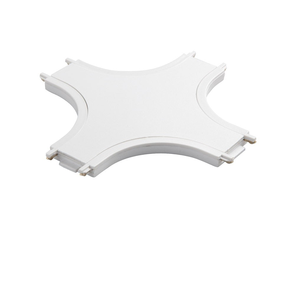 CONNETTORE A CROCE BIANCO PER BINARIO BERNINI 2,5X1,10CM