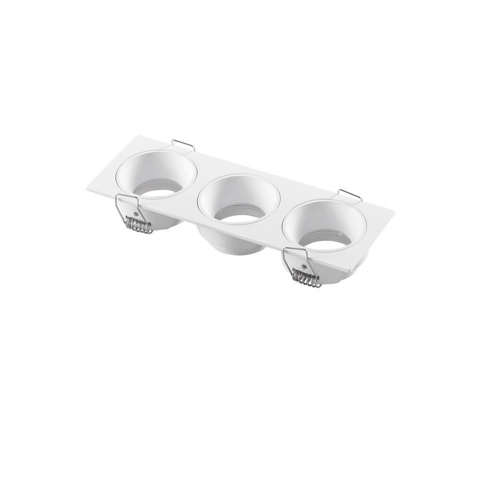 INCASSO ELEVEN BIANCO IN ALLUMINIO 3 PUNTI LUCE IP20 162X55X25MM