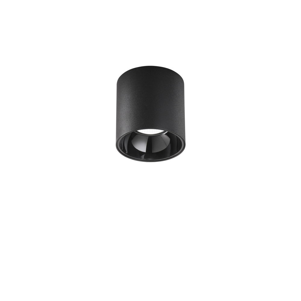 PLAFONIERA A LED NERA TONDA 20W 2800LM CCT 11,4X11,7CM