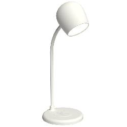 KREAFUNK ELLIE (WHITE) - LAMPADA DA TAVOLO CON SPEAKER BLUETOOTH E BASE CHARGER