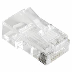 VULTECH SN21401 - CONNETTORI TRASPARENTI RJ45 UTP CAT. 5E/6 - 50 PZ. 8P8C
