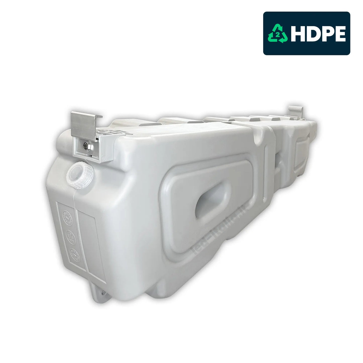 Zavorra HDPE 12° Riempibile ad Acqua/Sabbia per Pannelli 30mm Tetti Piani 60kg 1PZ