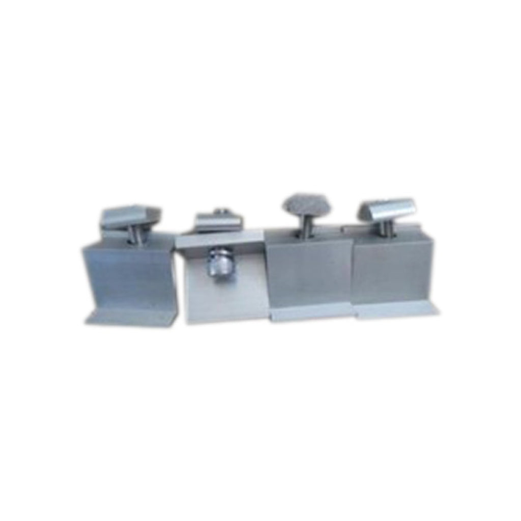 4*Morsetto terminale in alluminio per fissaggio pannelli fotovoltaici VT-450 VT-545