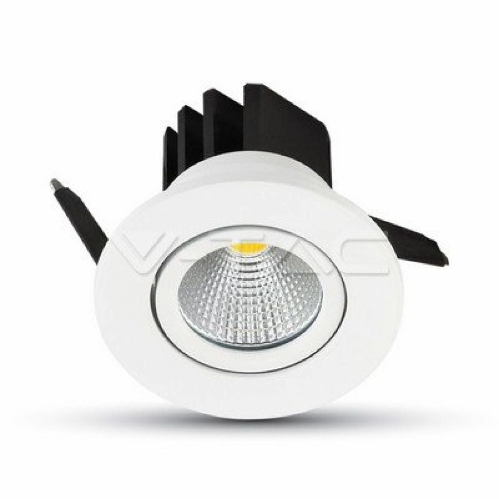 3W LED Downlight COB Round - White Body 6000K