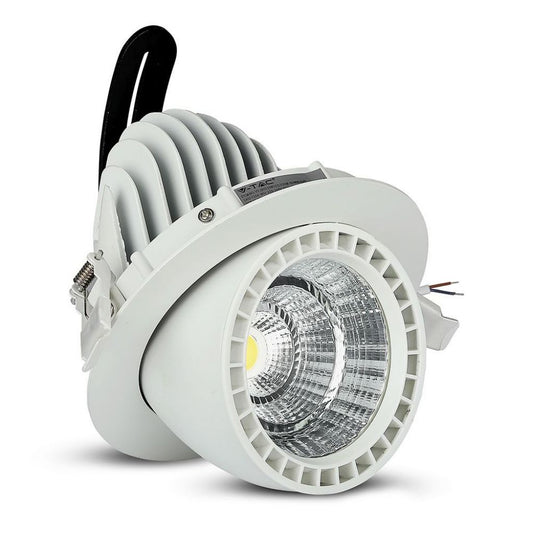 33W LED Zoom Fitting Downlight Round 6400K