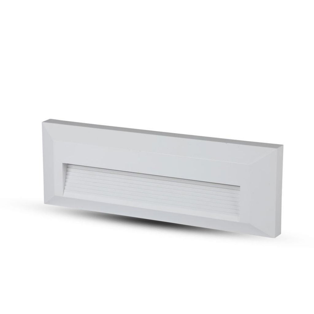 3W LED Step Light White Body Rectangular IP65 3000K