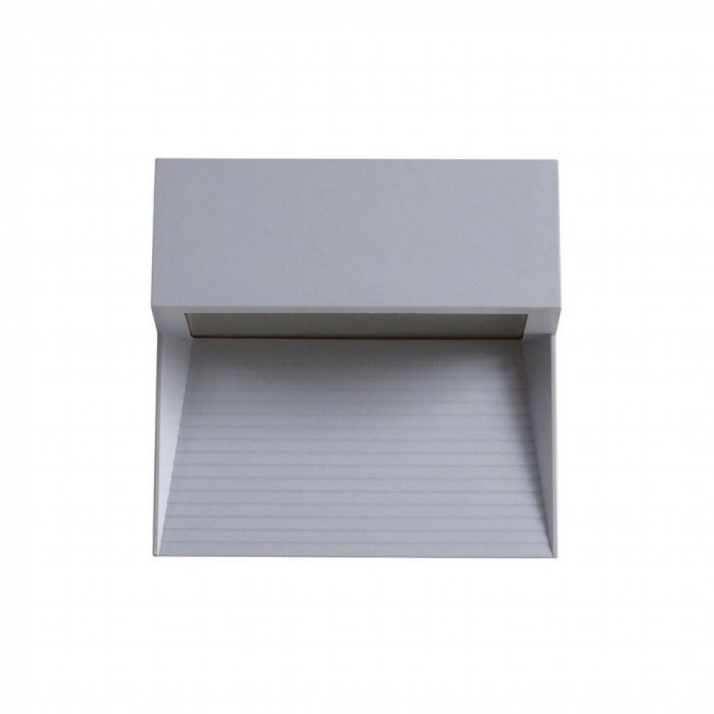 3W LED Step Light Grey Body Square IP65 3000K