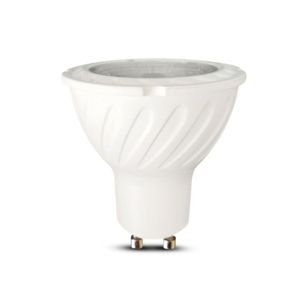 LED Spotlight Samsung Chip - GU10 7W Plastic Smd With Lens 3000K