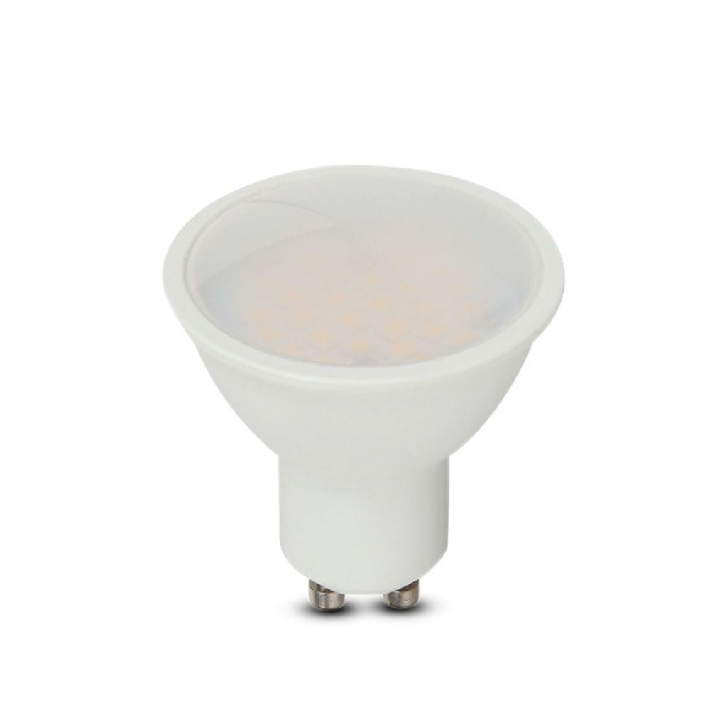LED Spotlight Samsung Chip - GU10 5W Smooth Plastic 110`D 6400K