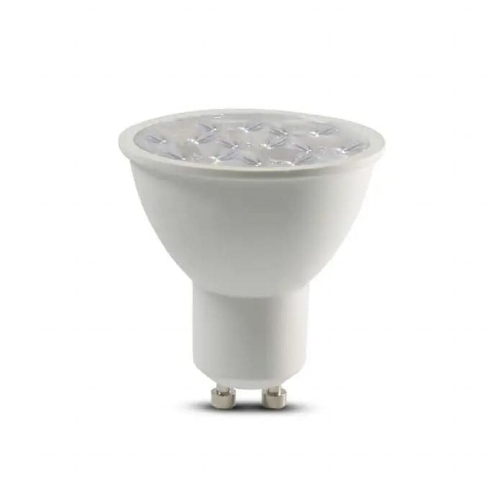 LED Spotlight Samsung Chip - GU10 6W  Ripple Plastic 10°D 3000K